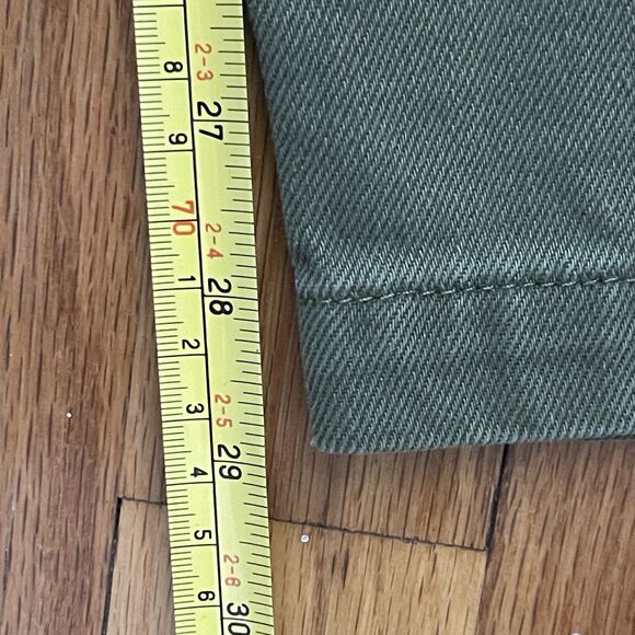 ALEX MILL Phoebe Straight Leg Cargo Pants Size 24 Green Casual Utility Cotton - Picture 13 of 13